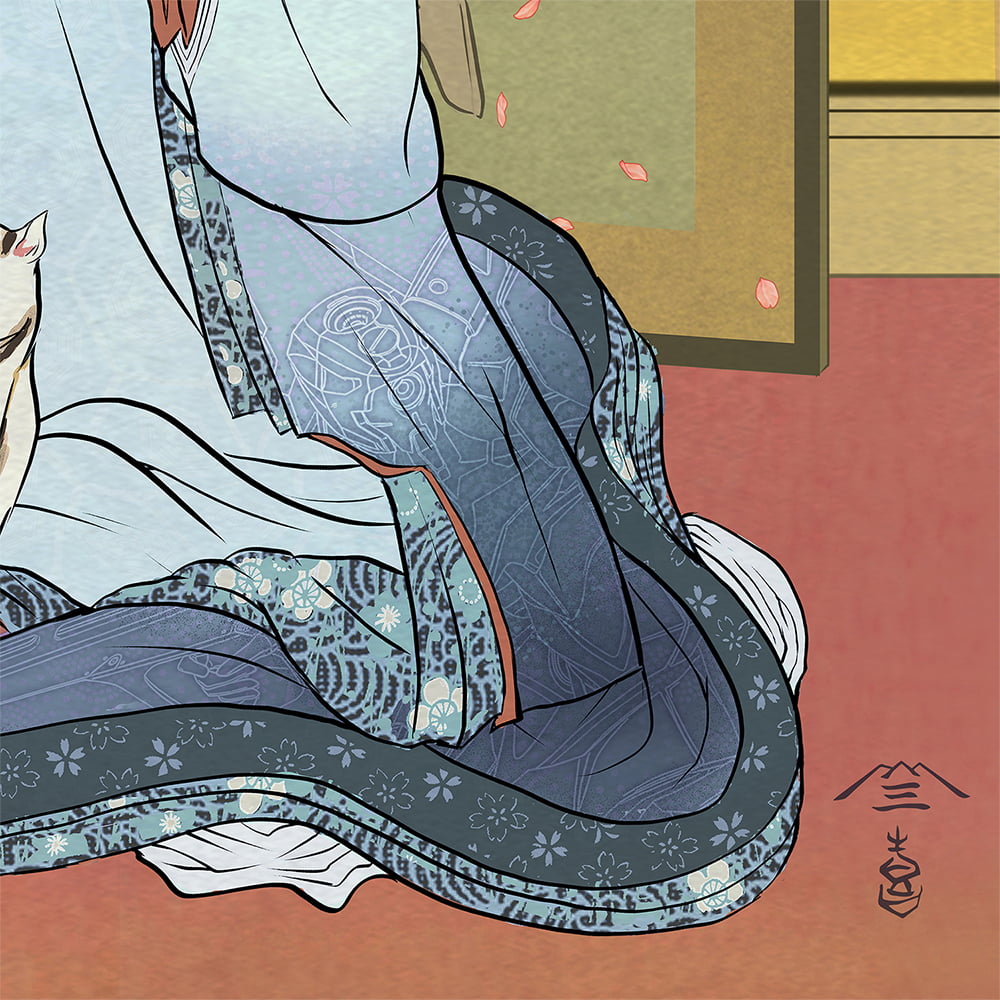 エヴァ浮世絵「箱根八里美人三画揃 レイ」｜浮世絵工房