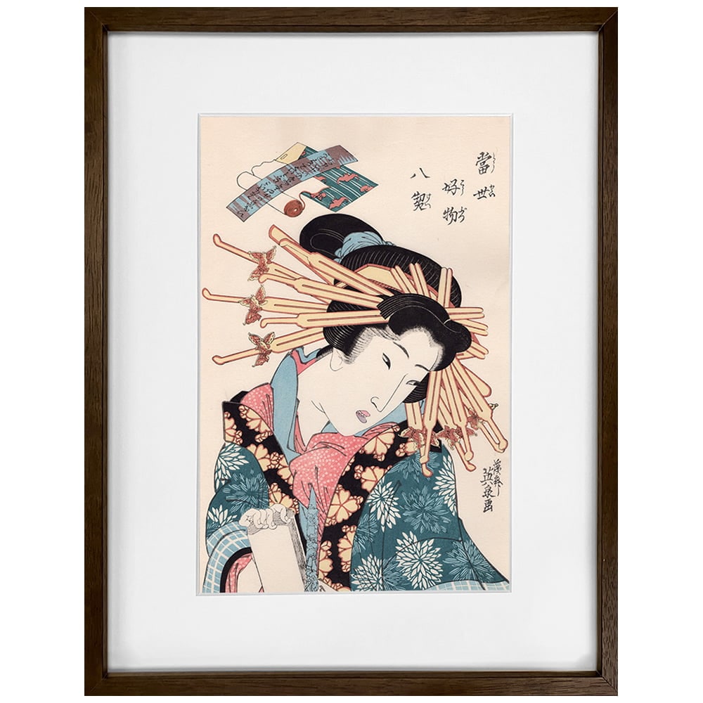 渓斎英泉 浮世絵美人画「當世好物八契」｜浮世絵工房