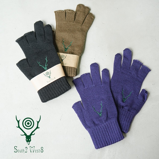 NS696]South2West8(サウスツーウエストエイト)Glove - W/A Knit