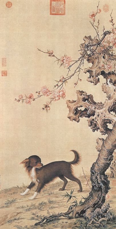 清時代 【中国古美術】 ・ AQ1032・ 雅玩堂 蔵出 掛軸 絹本 ・『屈兆麟