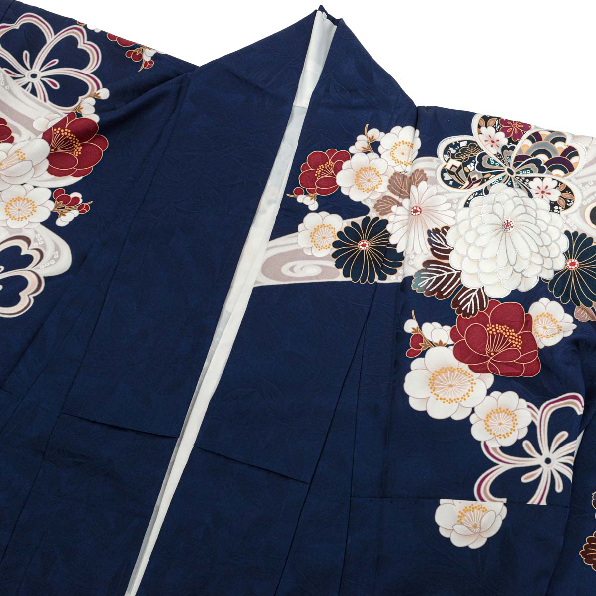 濃紺 流水菊牡丹（【振袖・袋帯・長襦袢のセット商品】） | FURISODE