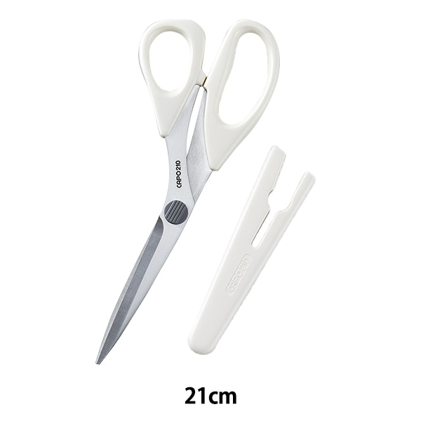 手芸用はさみ 『ステンレスはさみ キャポ210 ホワイト 21cm 36-654