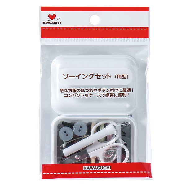手芸用品 『ソーイングセット 角型 白 13-276』 KAWAGUCHI 雑貨,雑貨