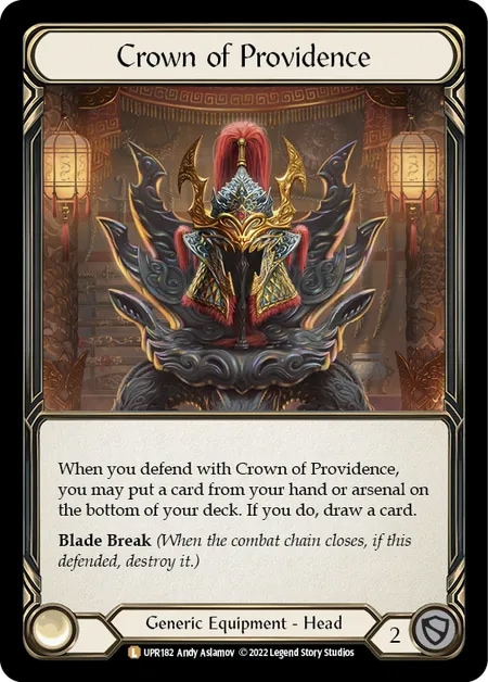 EN】【Rainbow Foil】[Generic] Crown of Providence / 天命の王冠 [L