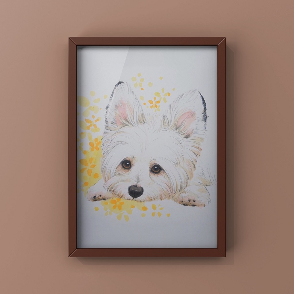 オーダーページ】似顔絵 ペット リアルポートレイト オーダー】似顔絵