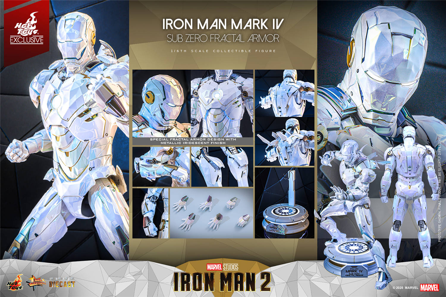 ホットトイズ 1/6 アイアンマン マーク4（サブ-ゼロ フラクタル