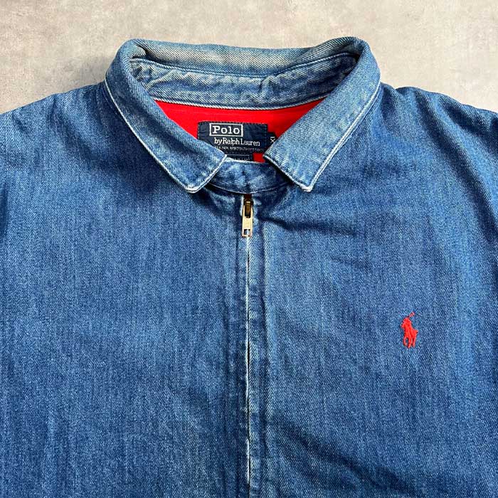 90'S POLO by Ralph Lauren Denim Swing Top Made in USA XL 90年代