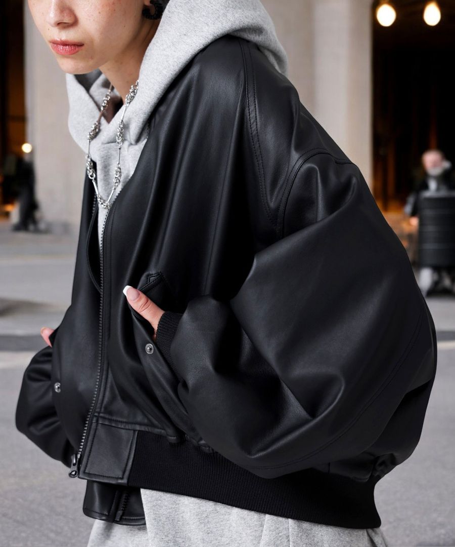 定価40万円】 希少 アレッサンドロデラクア レザーブルゾン 48