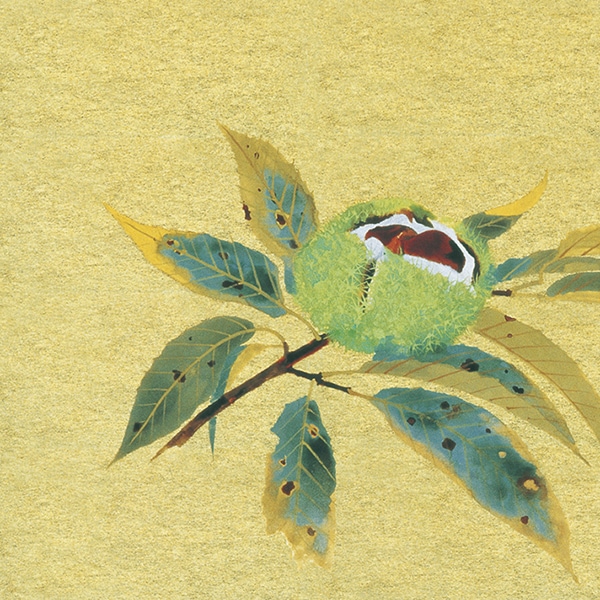 作者名： ・奥村 土牛（文化勲章受章） ・画題： 椿 ・技法： 日本画