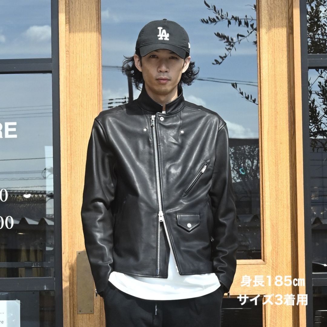 RIDER BLOUSON COW LEATHER WITH WINDSTOPPER | nonnative | A(e)_STORE