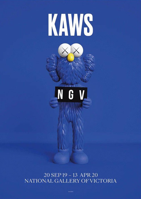 KAWS BFF BLUE NGV（カウズ） ポスター販売のアズポスター｜ポスター