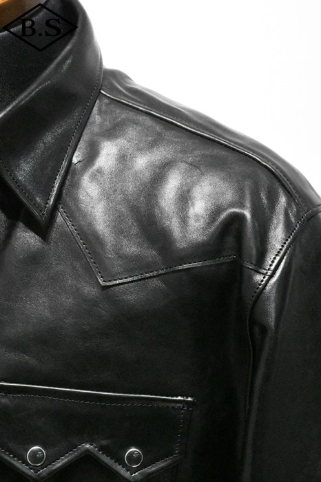 MASSES / マシス MASSES レザージャケット HORSE LEATHER SHIRT