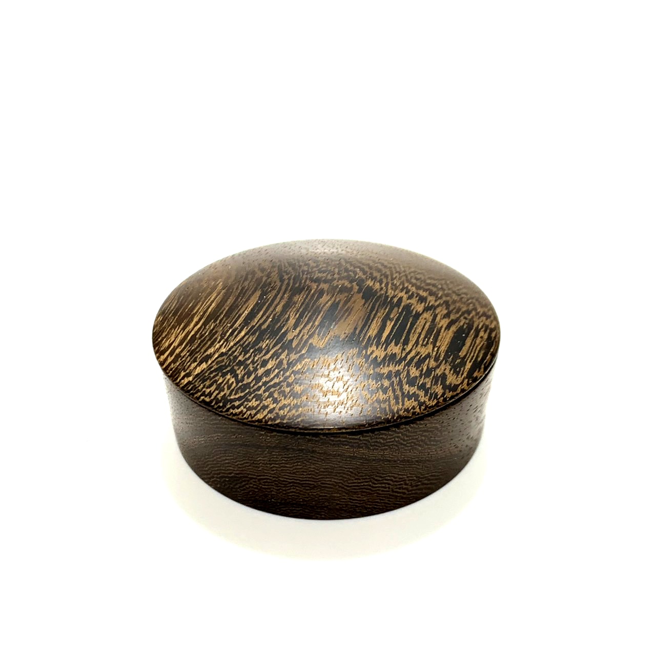 人間国宝 川北良造作 縞 黒檀 春秋 蒔絵 香合 共箱 茶道具 【公式通販】