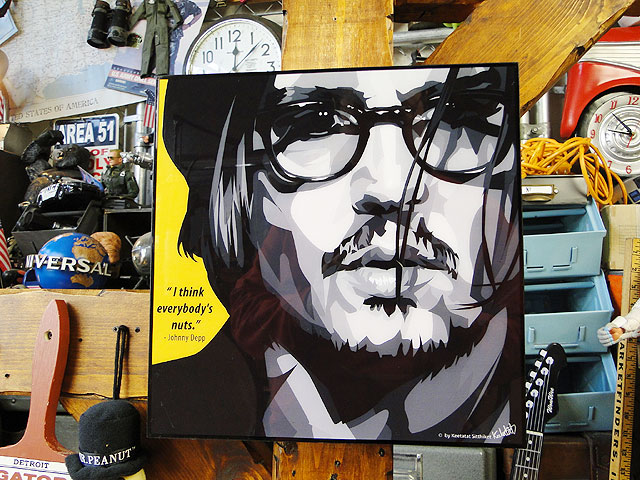 唯一無二】ジョニー・デップ ウォーク・オブ・フェイムアート作品 唯一