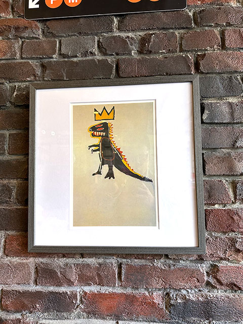 バスキア アートフレーム （Pez Dispenser 1984） ジャン=ミッシェル