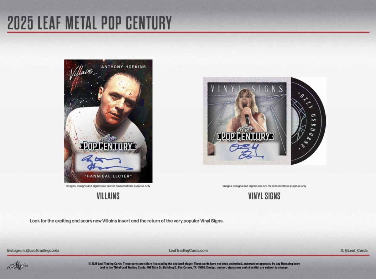2025 Leaf Metal Pop Century Trading Cards Box 4/25入荷！ ｜カード