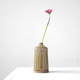 花入 面取 絵唐津 小次郎窯 モダン 花瓶 木箱入 2025年最新】小十 絵