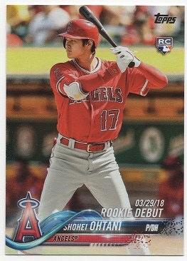 大谷翔平 ルーキーカード 2018 Topps Update Series Shohei Ohtani