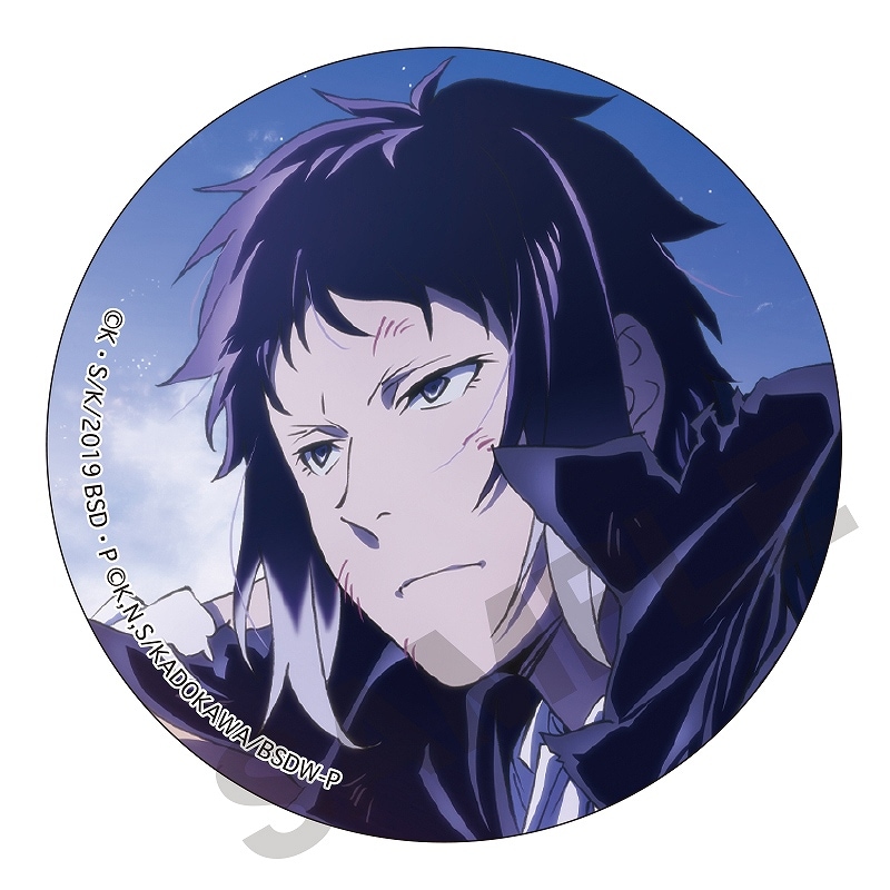 文豪ストレイドッグス文スト芥川龍之介缶バッジメタルホログラムAGF②