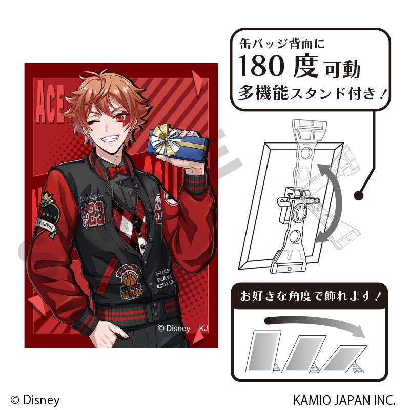 ツイステッドワンダーランド エース・トラッポラ 式典服 痛バッグ 缶バッジ