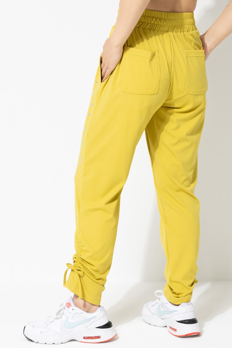 イエローペロタキルティングパンツ 薔薇 14y 150 160 大人 イエロー