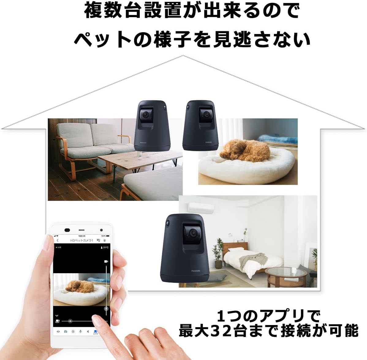 Panasonic 防犯カメラ 安心見守りセット家庭用スマホ対応 2025年