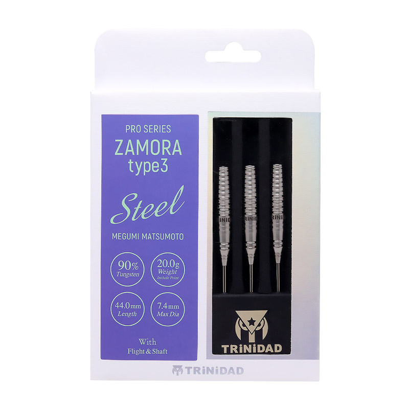 松本恵 TRINIDAD トリニダード Zamora サモラ3 定価11999円 ダーツ > ハードダーツ > ブランド【タ行】 > トリニダード > TRiNiDAD