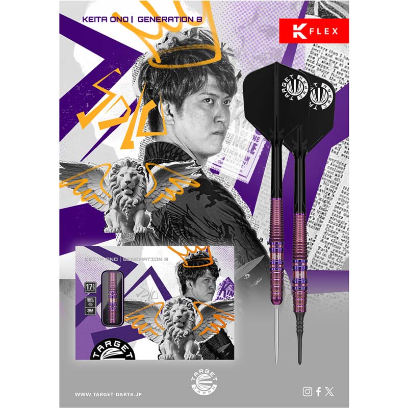 TARGET JAPAN SOLO 小野恵太選手モデル+ケース　バレル19.5g ダーツ > ソフトダーツ > ブランド【タ行】 > ターゲットジャパン