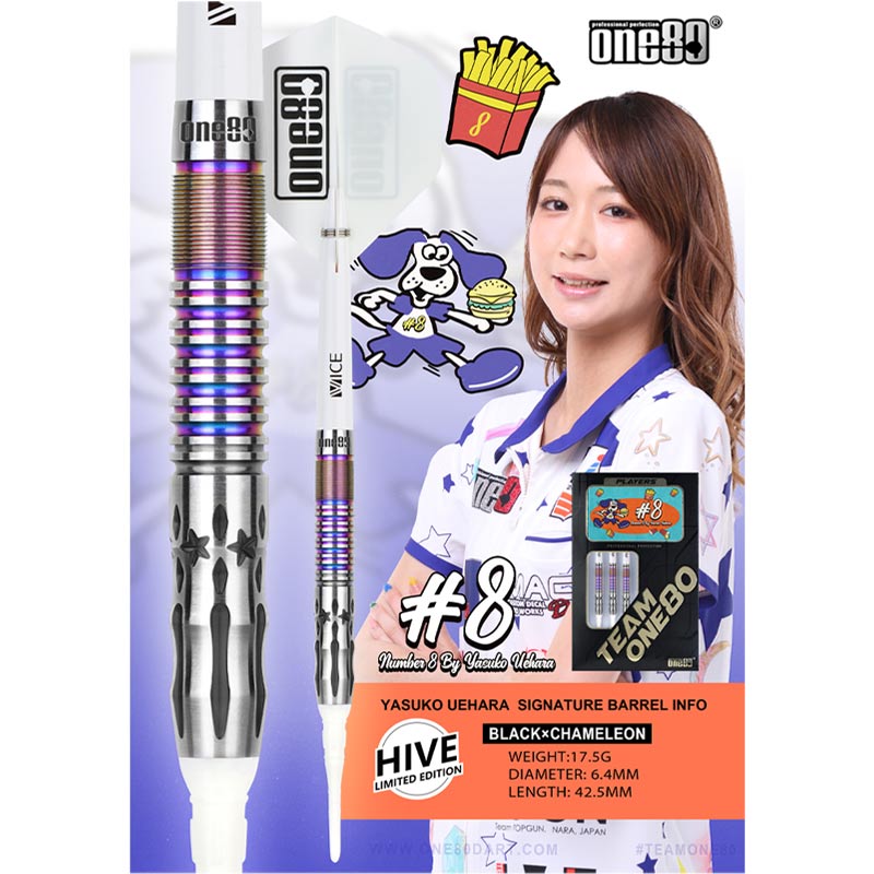 非売品】 ONE80 DARTSLIVEカード ONE80 Yasuko Uehara Blue 90% Soft