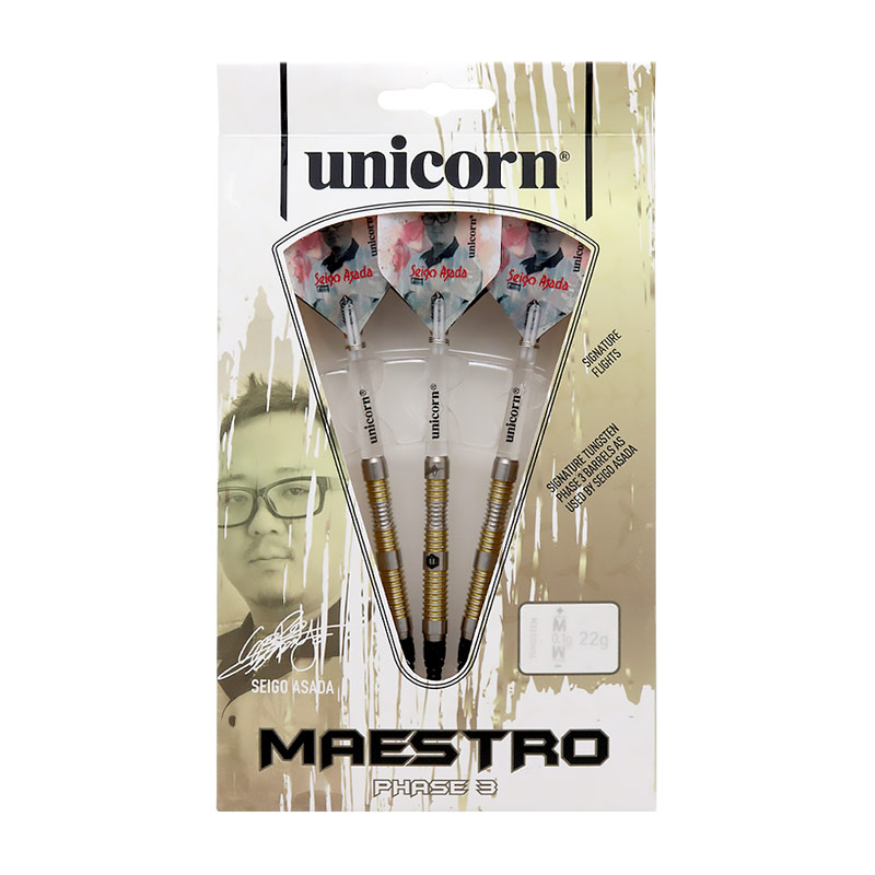 unicorn浅田斉吾MAESTROフェーズ2 2BAダーツ 24g 3本セット unicorn浅田斉