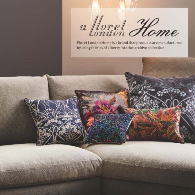 クッションカバー リバティプリント 42×42cm/DDintex