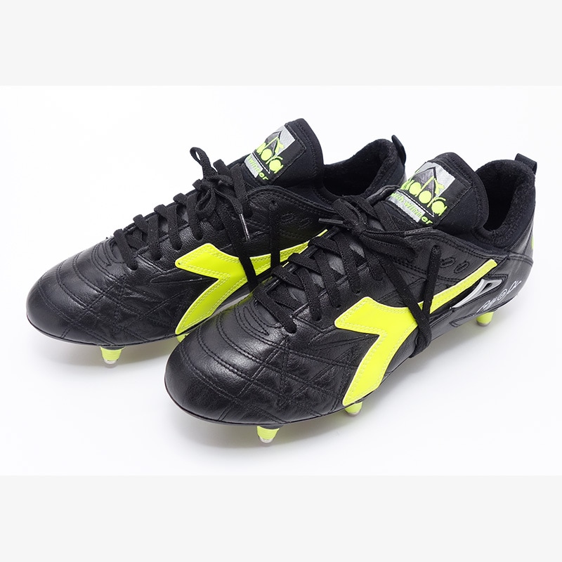 新品 DIADORA サッカーシューズ27.0 ロベルト・バッジョ 黒/黄 新品