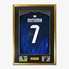 三笘薫 直筆サイン入り日本代表2024ホームユニフォーム特製フレーム