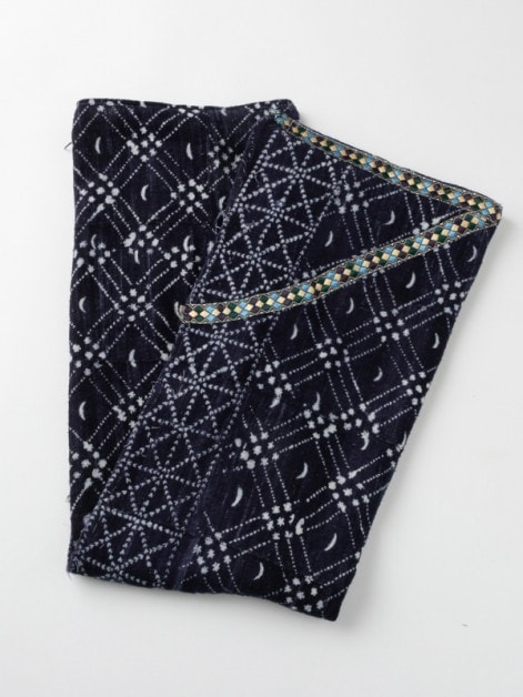 ドゴン族 布 アンティーク（貴重） ドゴン族 藍絞り布 E20214 116cm