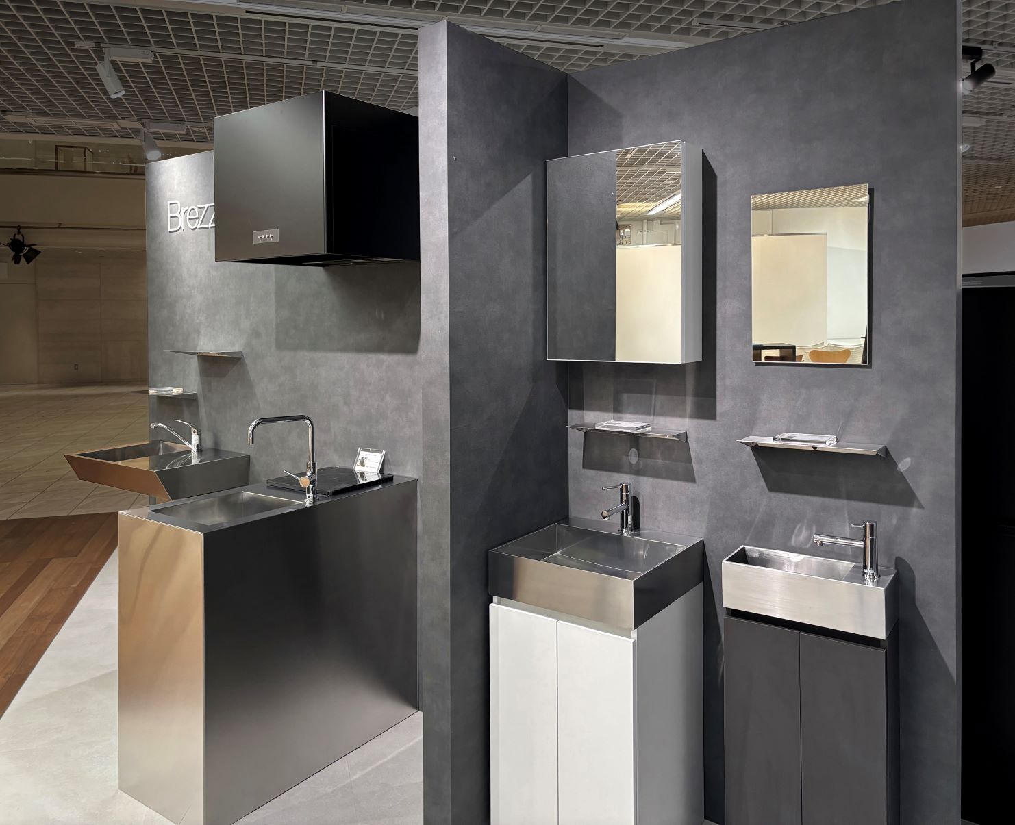 ファインエッジ 手洗い スタンディング W400 左水栓