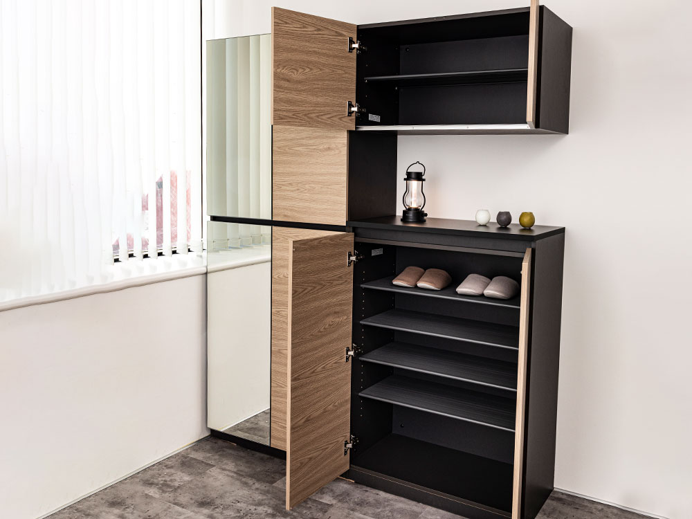 木製本棚 ガラス扉 ダークブラウン 木製本棚 ガラス扉付き ダーク