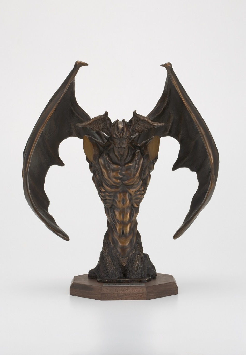 デビルマン 青銅製本漆仕上 悪魔人間 降魔 成道像 永井豪 ブロンズ像