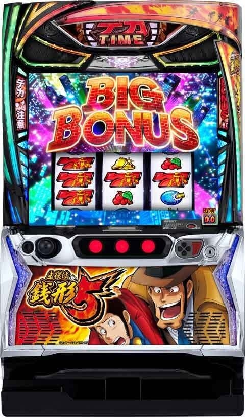 L主役は銭形5◇スマスロ遊技用ユニット取り付け済み◇中古実機