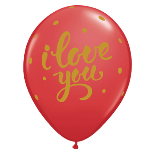 クォラテックス製ゴム風船【アイラブユーボールドスクリプト】 11