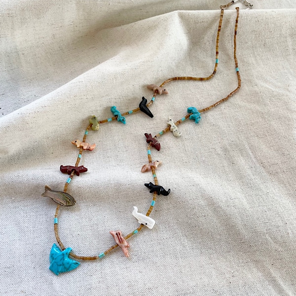 フェティッシュネックレス | 部族別,ZUNI | インディアンジュエリー