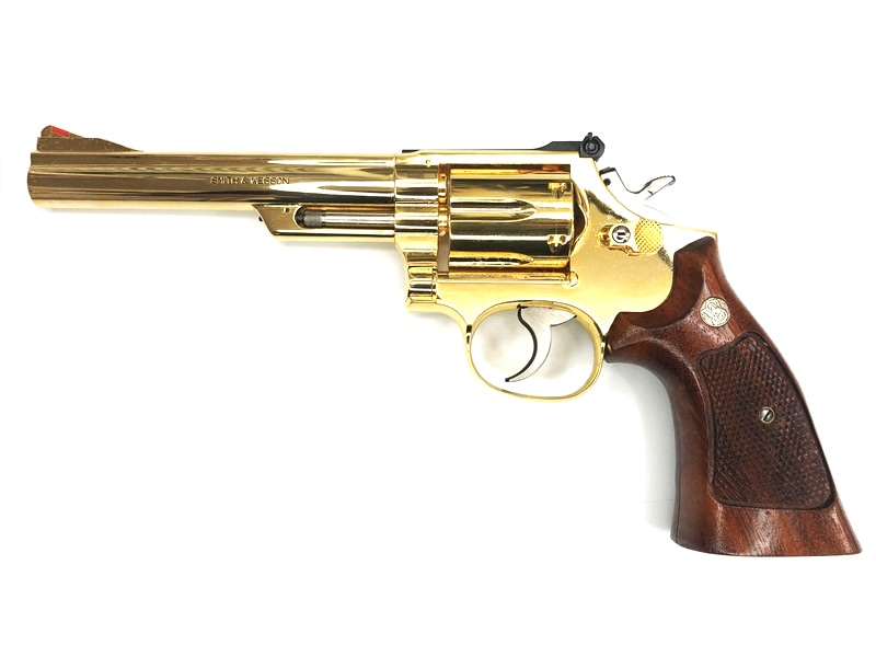 モデルガン コクサイ S&W コンバットマグナム M19 4インチ 24Kメッキ