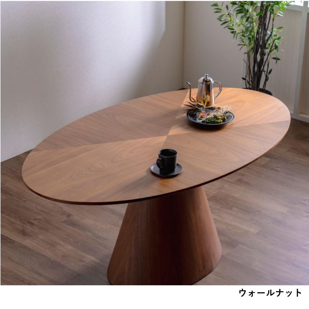 お値引中】アンティーク 楕円形ダークブラウン木製座卓 楕円形