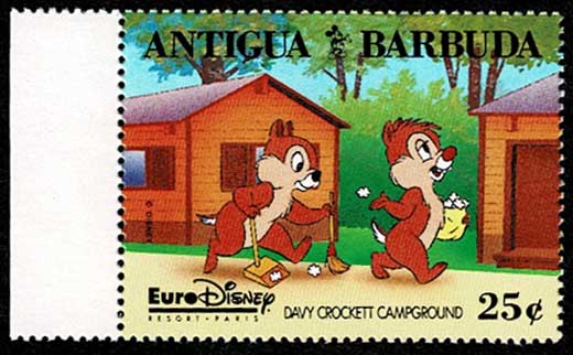 Euro Disney ユーロディズニー ディズニーランド・パリ 切手 ユーロ