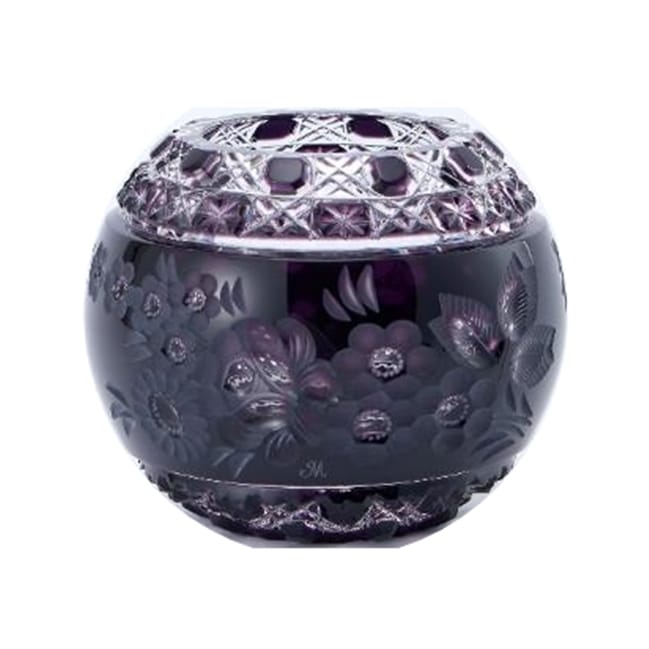 ELBE crystal 紫色花瓶 高さ約40cm ELBE crystal 紫色花瓶 高さ約40cm