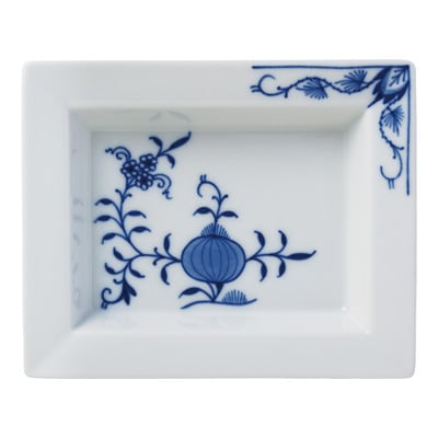 時代 マイセン ブルーオニオン 磁器 2段コンポート 飾り インテリア