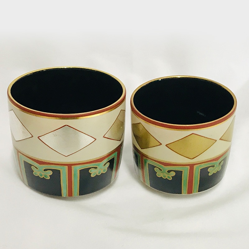 MOA美術館 the shop限定品】金銀菱重茶碗（美濃焼） ≪送料込み