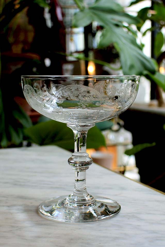 オールドサンルイ グラス 5個セット フランスアンティーク オールド