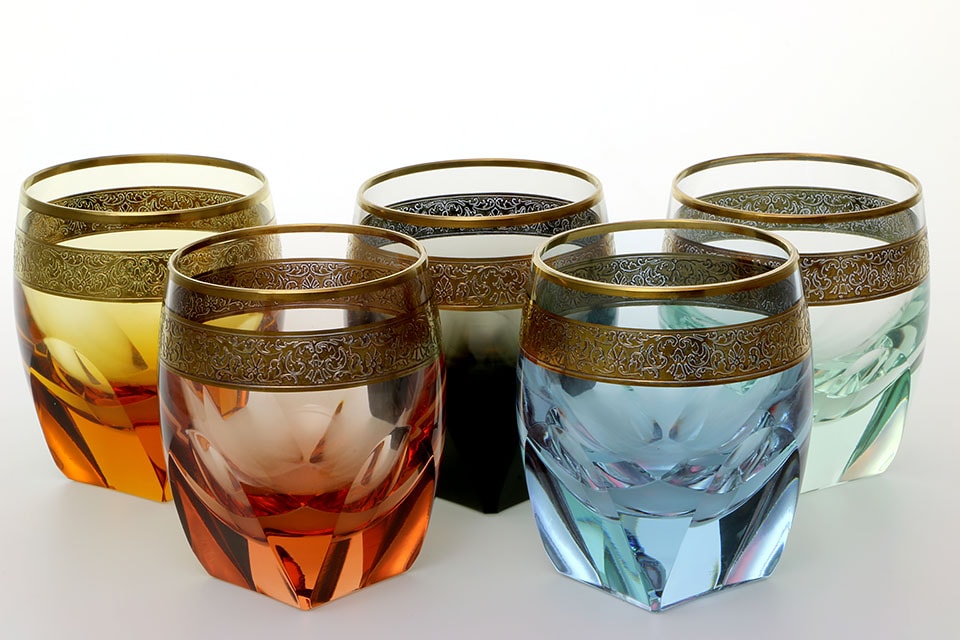 イタリア ベネチアングラス ヴィンテージ シャンパングラス （3個