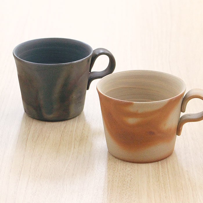 備前焼 スープマグ マグカップ 2点セット 備前焼 スープマグ