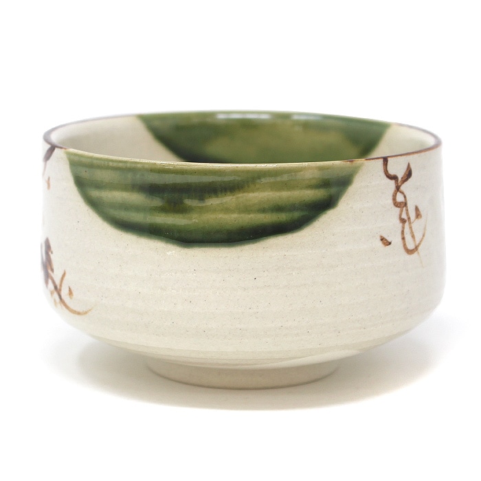 S962茶碗『織部茶碗』『不老園 作』共箱抹茶碗茶道具